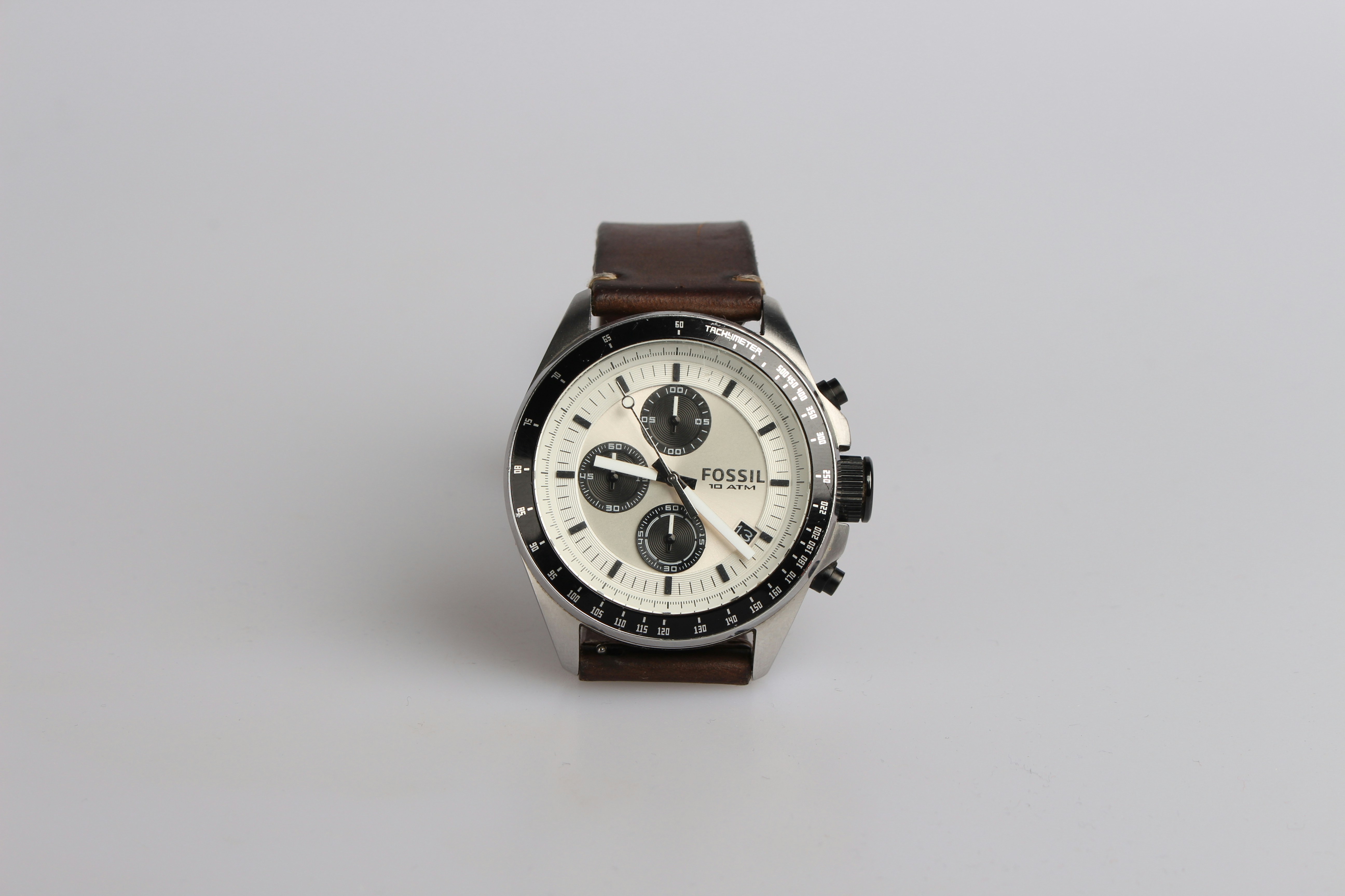 Rock Time watch with a leather strap